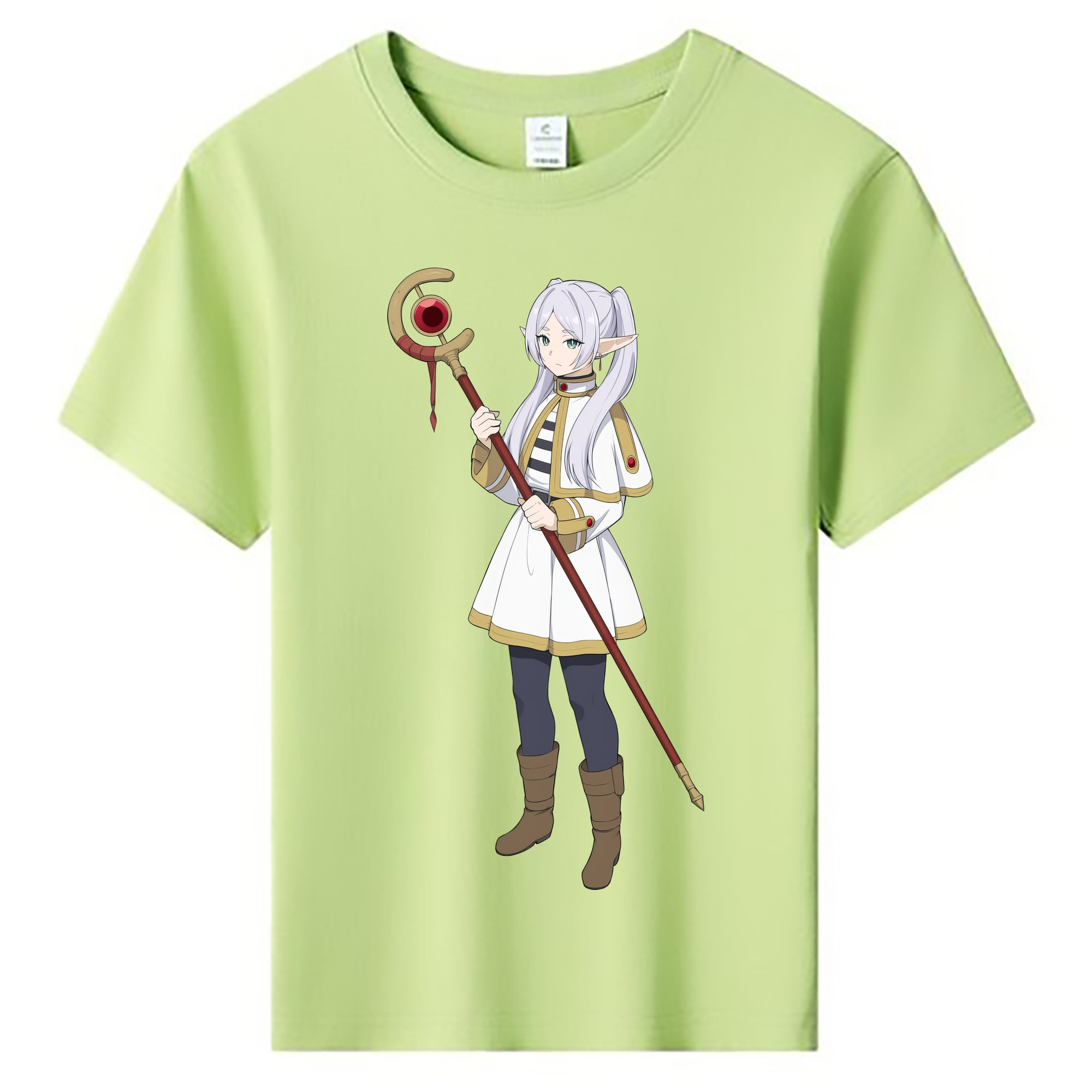 （画像用） 葬送のフリーレン Frieren 綿100％キッズTシャツ（フロントプリント）